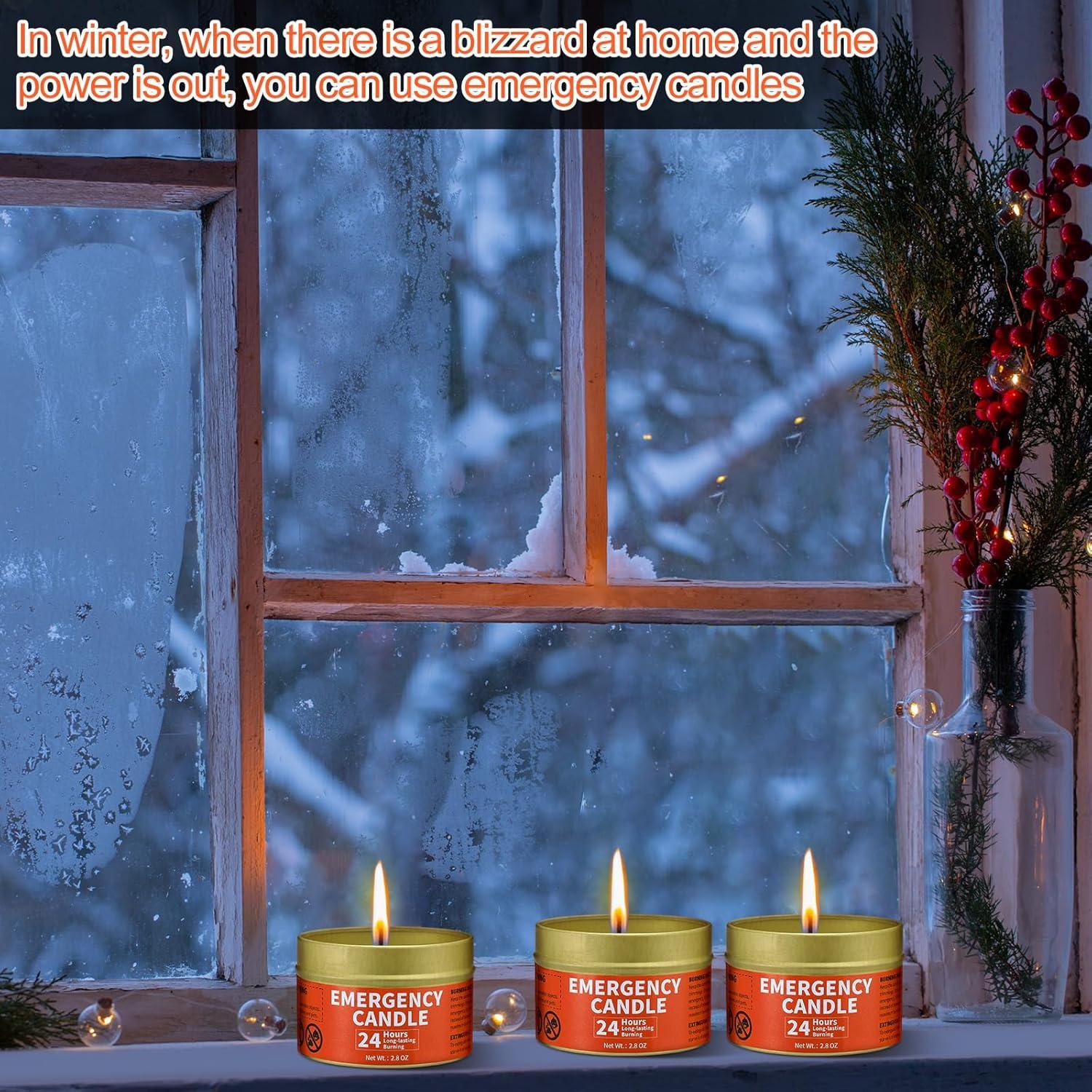 Velas de Emergencia Chuarry 24 Pcs 24 Horas Naranja