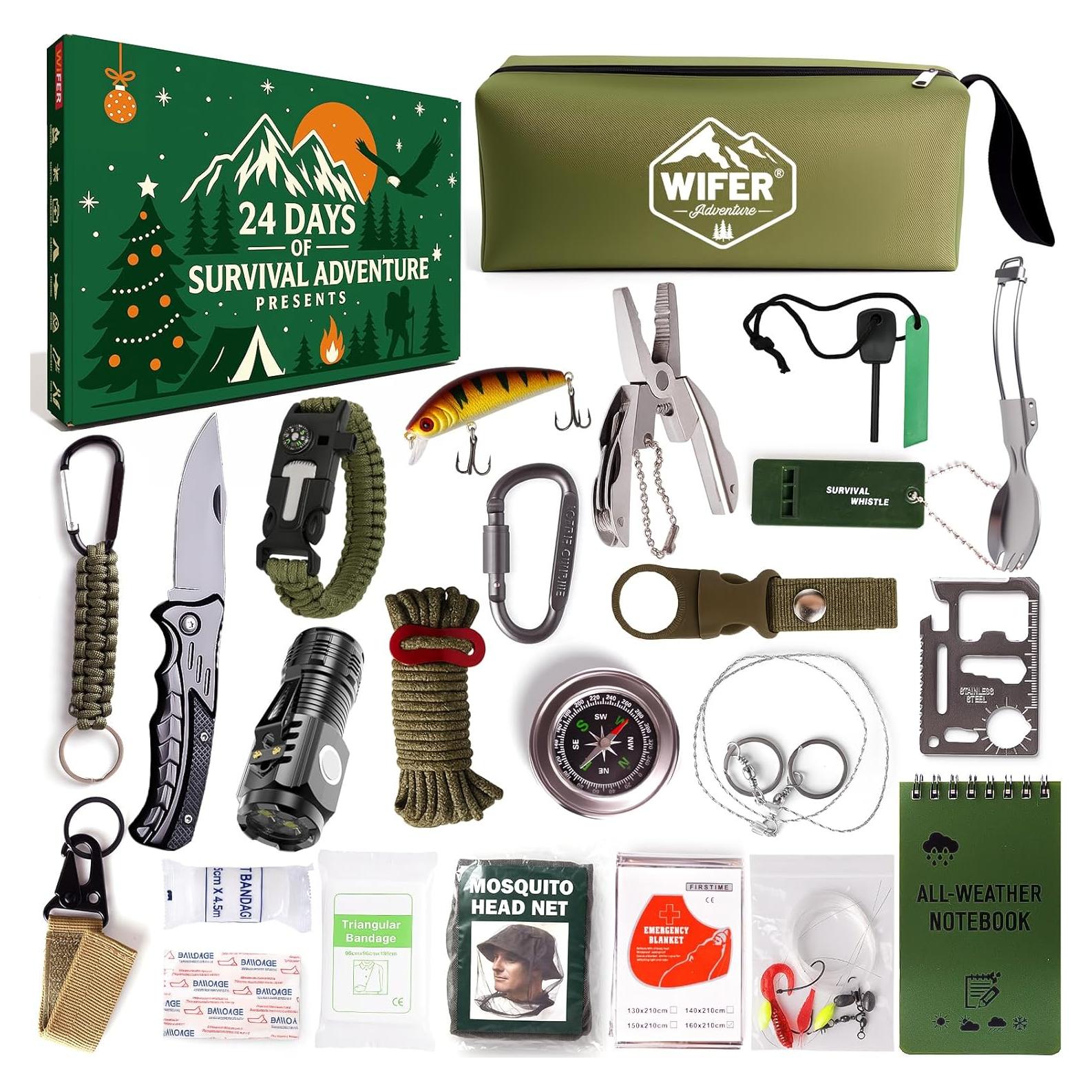 Calendario de Adviento de Supervivencia WIFER 2025 - 24 Herramientas