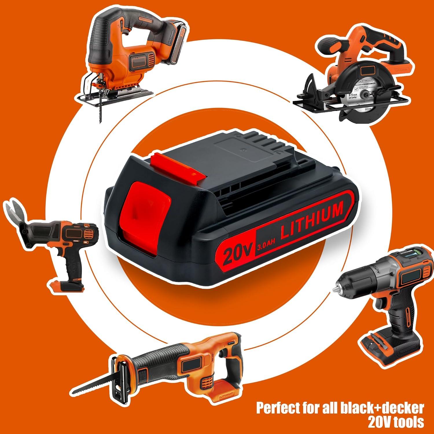Batería de Litio 20V 3000mAh Black y Decker LBXR20