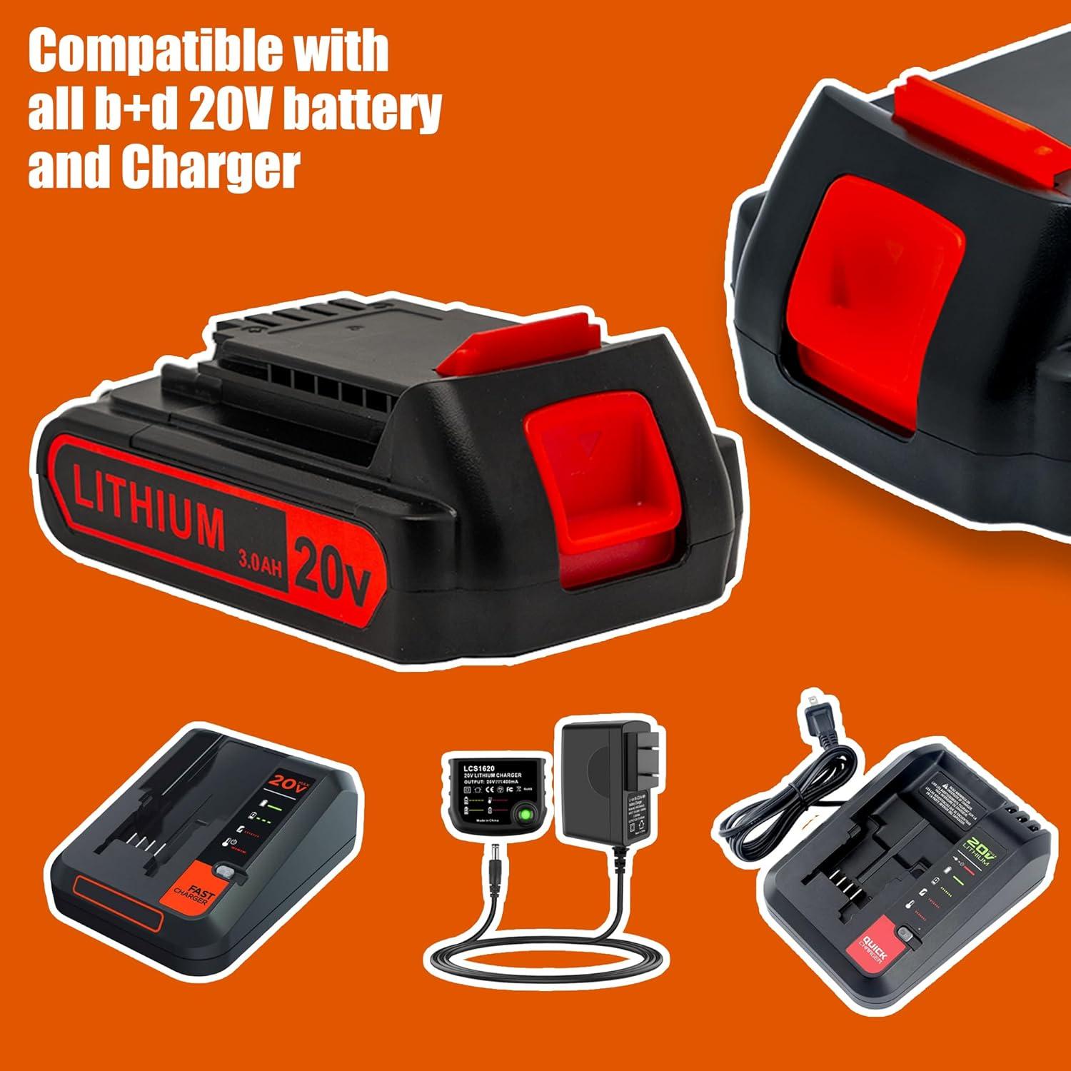 Batería de Litio 20V 3000mAh Black y Decker LBXR20