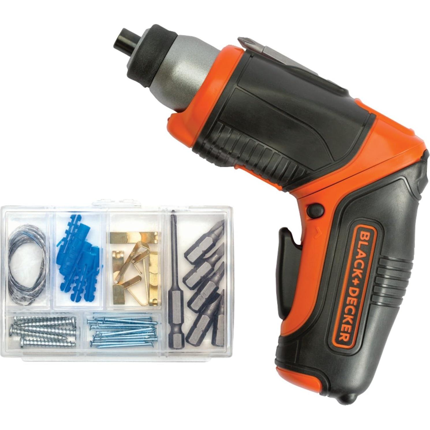 Destornillador Inalámbrico 4V MAX BLACK+DECKER con 42 Puntas