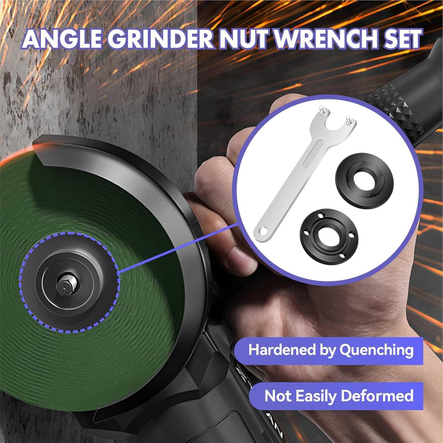 Kit de Tuercas y Llave para Amoladora Qekizy 7 PCS