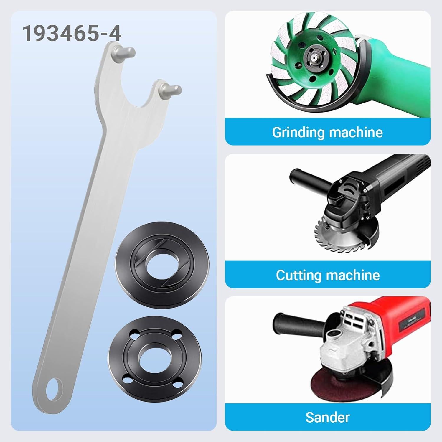 Juego de Tuercas y Llave para Amoladora Angular 4.5"-7" GnDaYoug