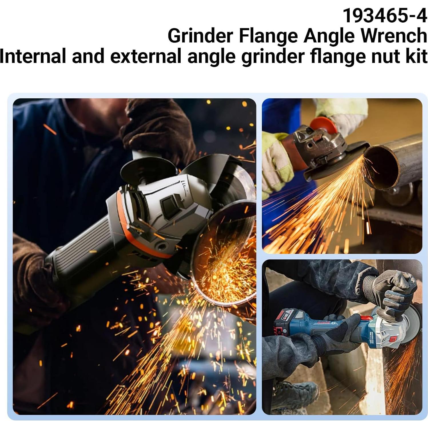 Juego de Tuercas y Llave para Amoladora Angular 4.5"-7" GnDaYoug