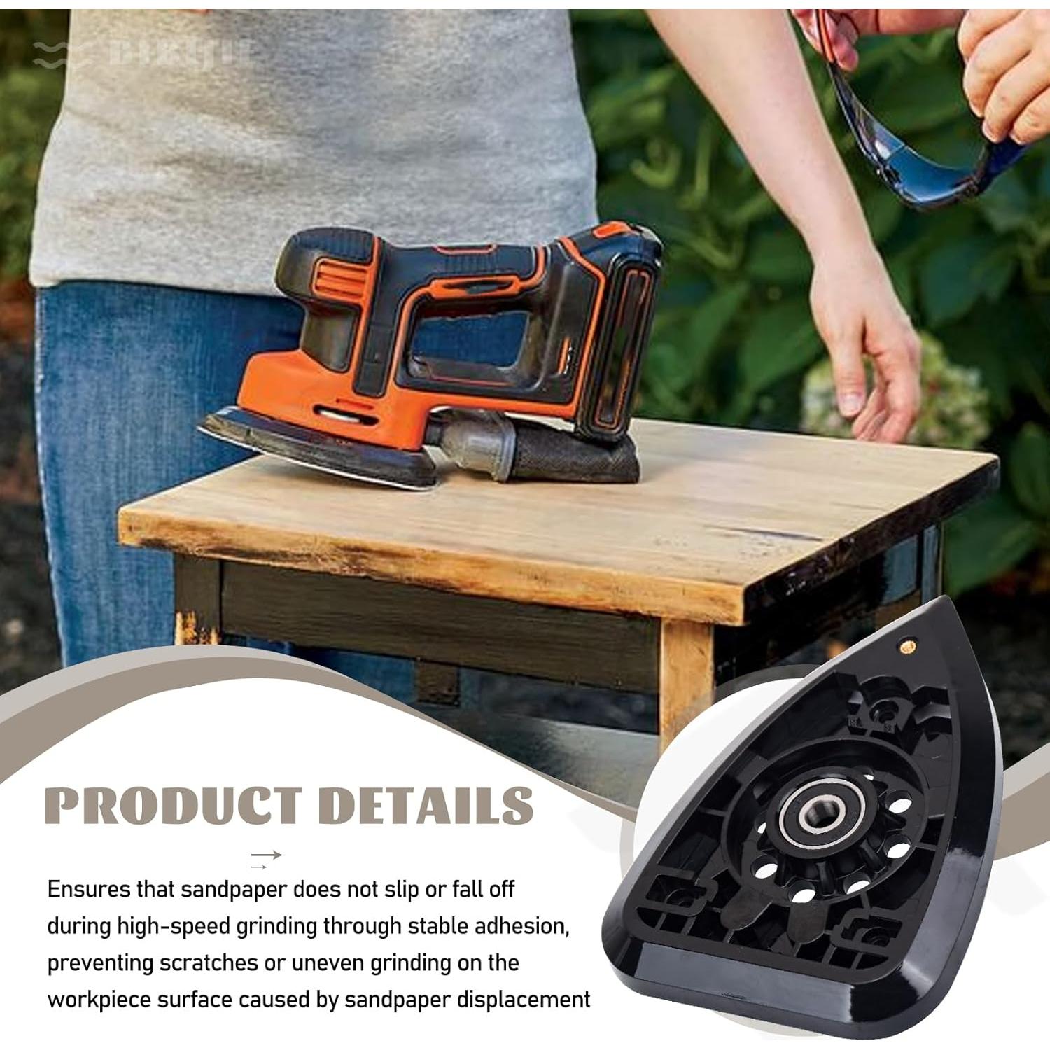 Placa de Lijado BIBIJIE 90604245 Compatible Black & Decker