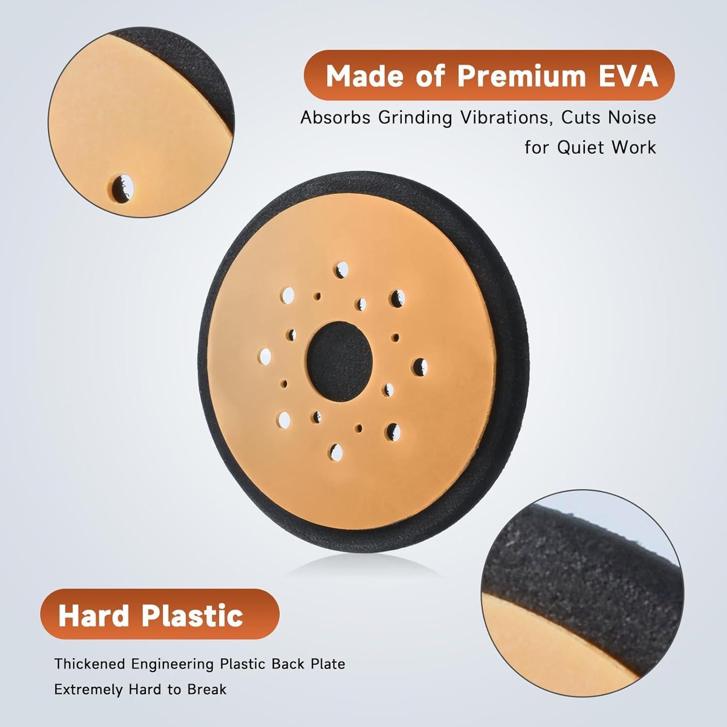 2 Almohadillas de Lijado EVA para Black & Decker 380278-00