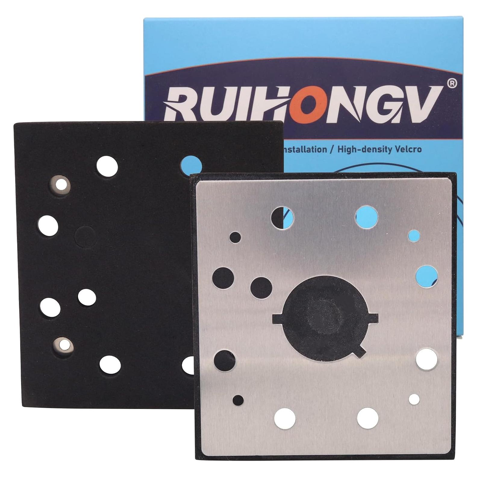 Paquete de 2 almohadillas de lijado cuadradas RUIHONGV 1/4