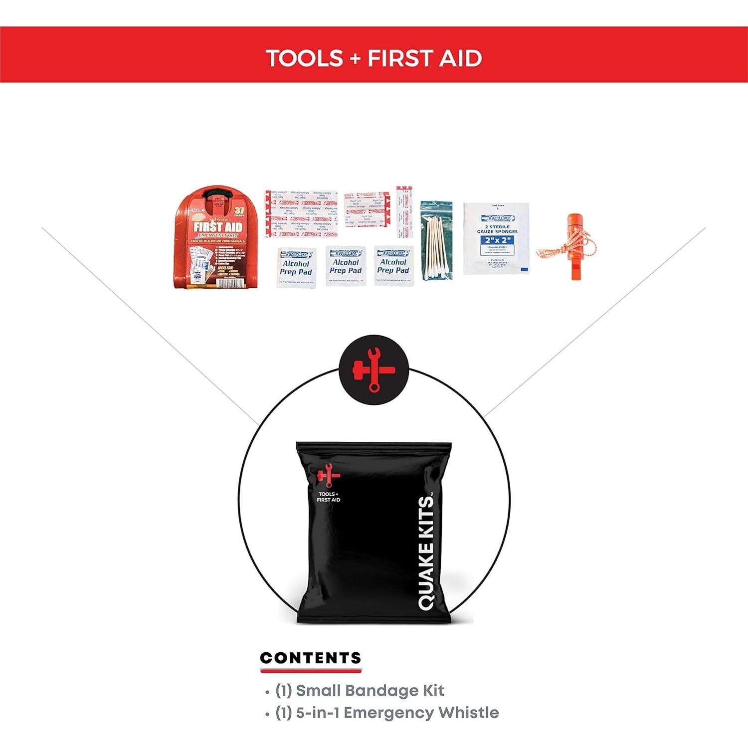 Kit de Supervivencia Quake Kits para 1 Persona - 72 Horas