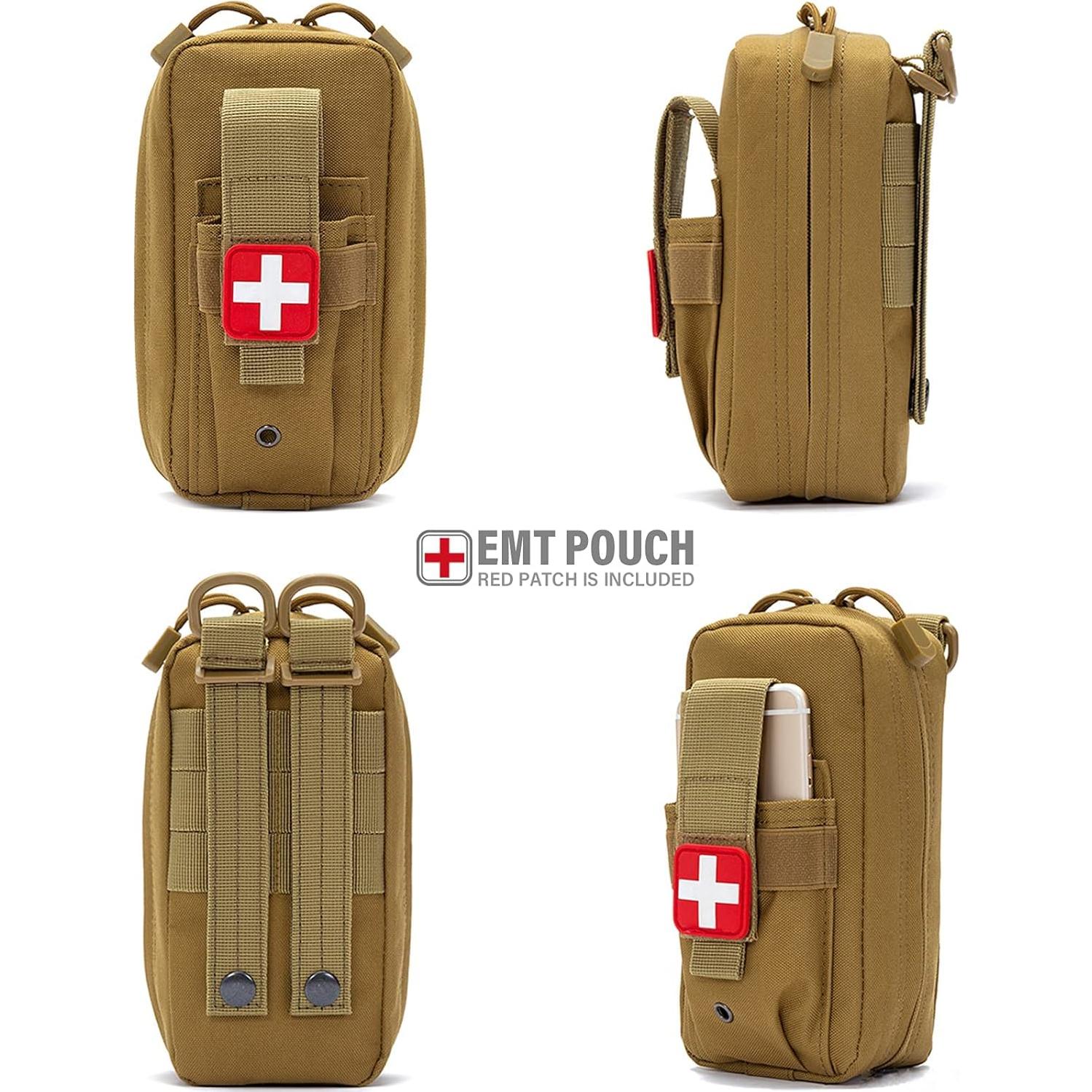 Bolsa Médica Táctica LIVANS IFAK Caqui 2 Paquetes