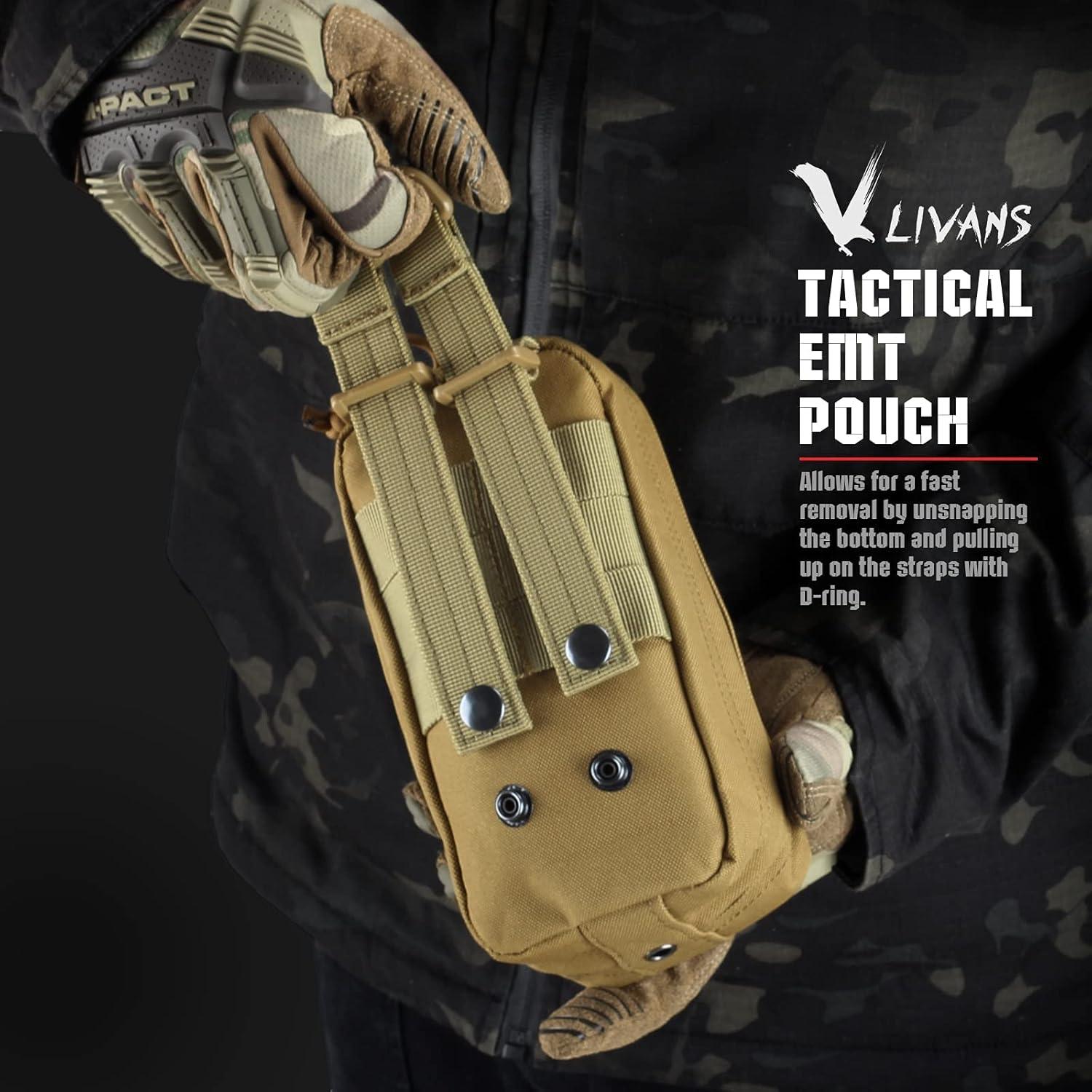 Bolsa Médica Táctica LIVANS IFAK Caqui 2 Paquetes