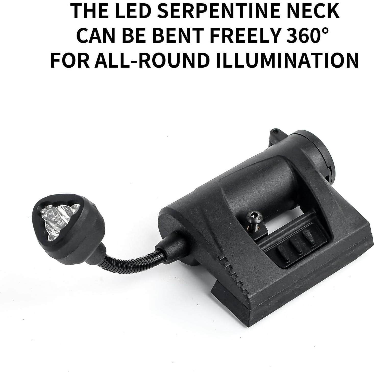 Linterna táctica GLECTICAL WD05008-BK con LED IR y 4 modos