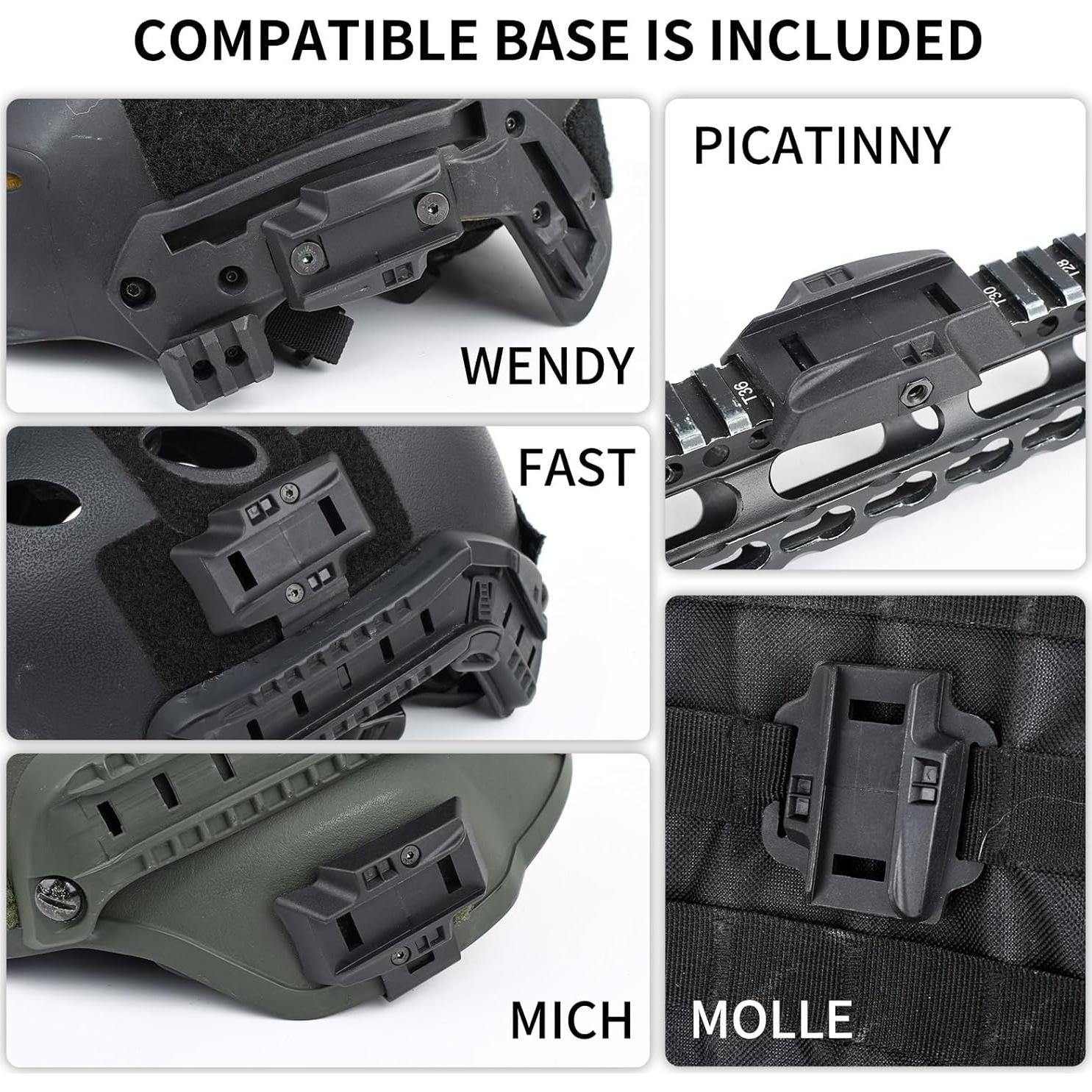 Linterna táctica GLECTICAL WD05008-BK con LED IR y 4 modos