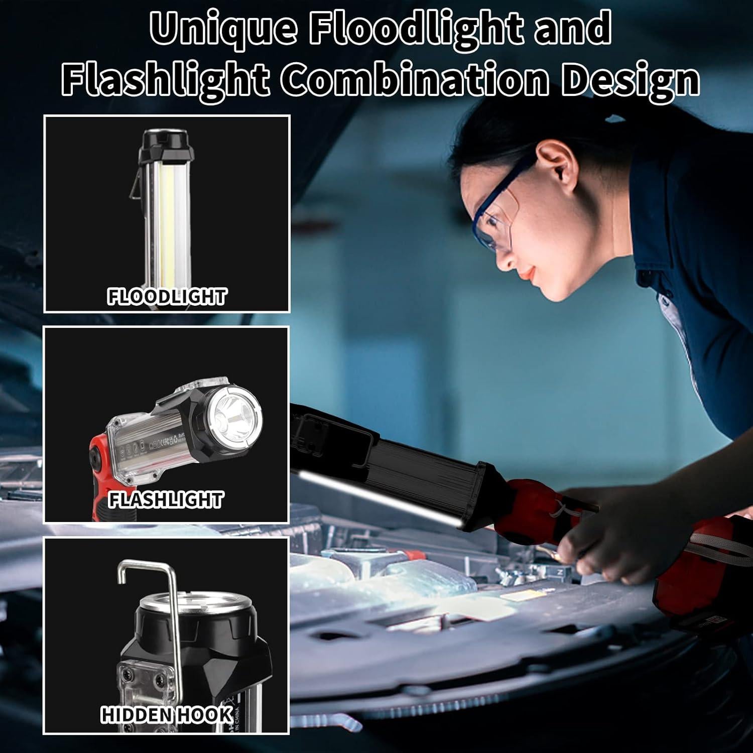 Linterna LED Taingwei 2000LM para Batería Milwaukee 18V