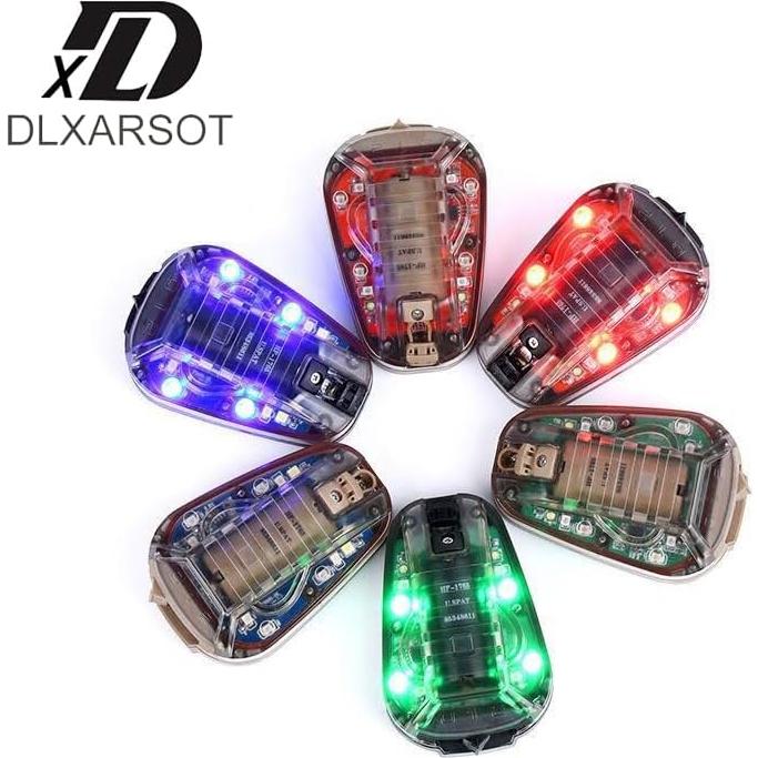 Luz de señal LED para casco táctico DLXARSOT roja