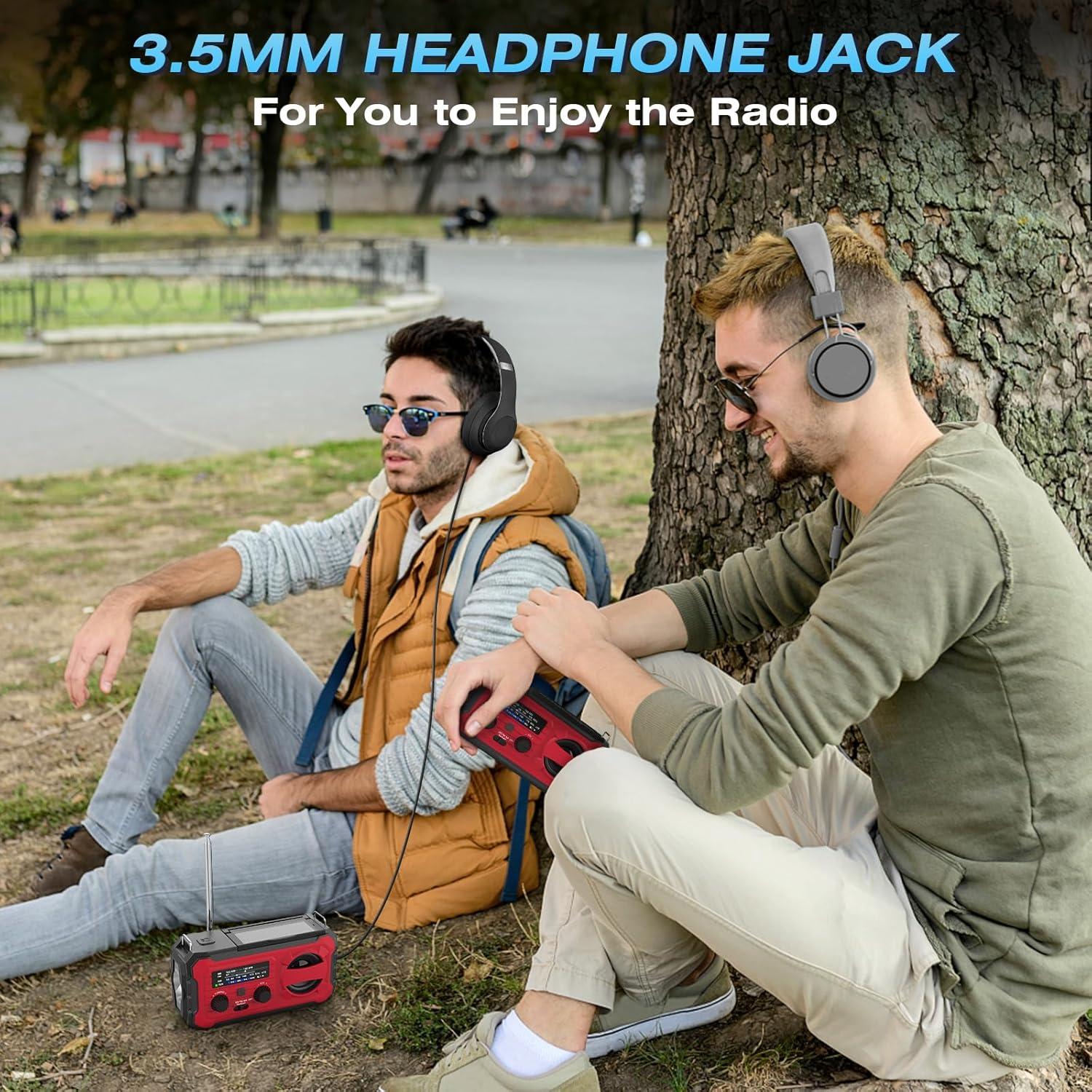 Radio Meteorológica de Emergencia Nitigo 10000mAh con Linterna LED