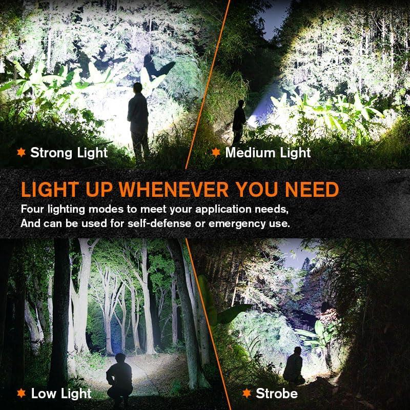 Linterna LED SuperFire S3-a 1300 Lúmenes Resistente al Agua