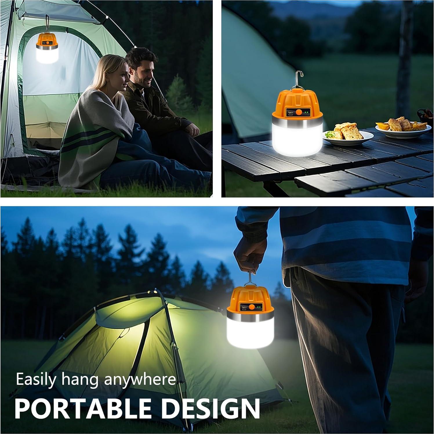 Linterna LED KINQILIN 13600mAh 1800LM Impermeable IPX5