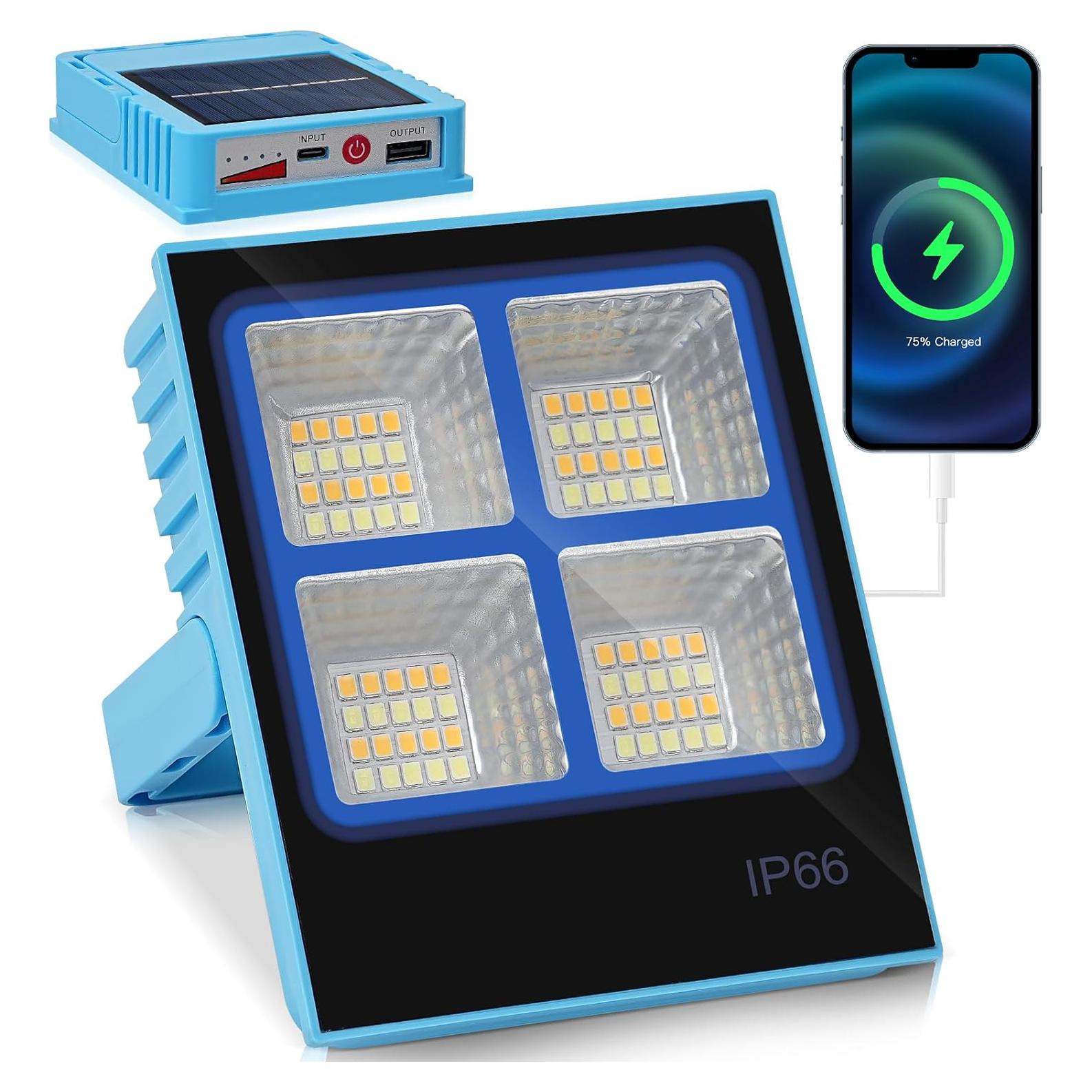 Linterna Camping Solar TANSOREN LED Portátil 199g Recargable