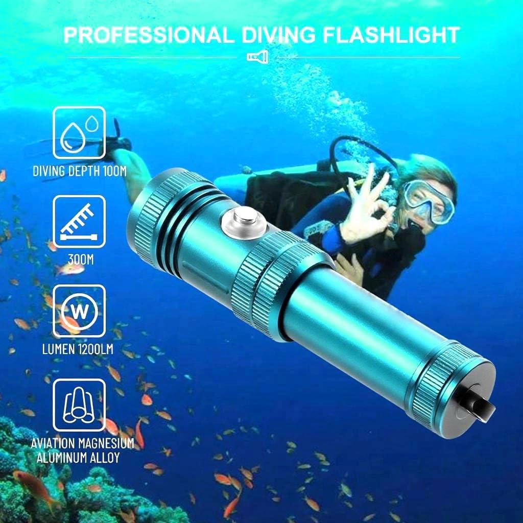 Linterna de Buceo LUXNOVAQ 1200 Lúmenes IPX8 100M