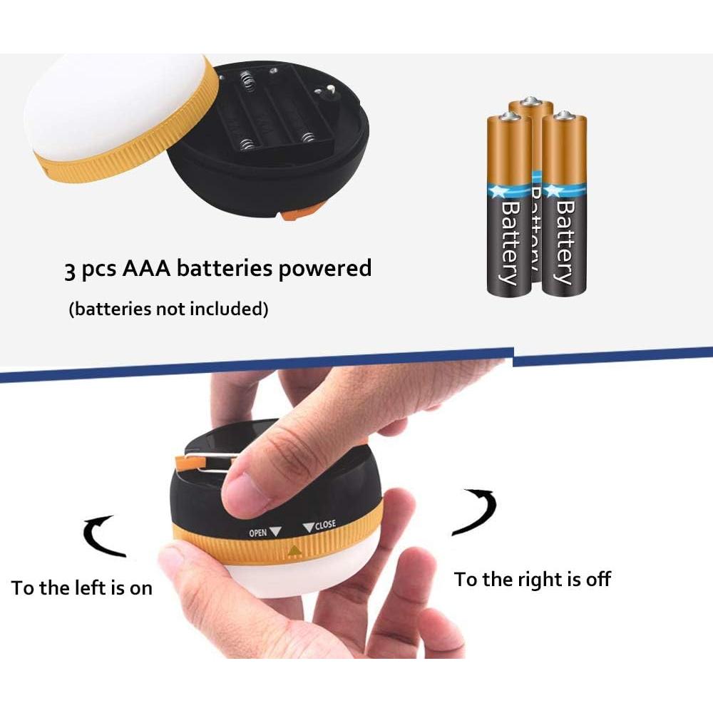 Paquete de 2 Linternas LED Souyos para Camping 150 Lúmenes