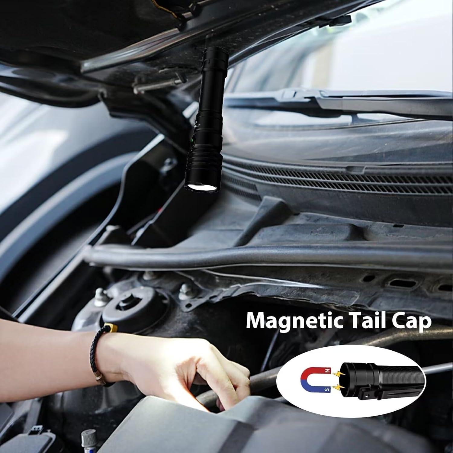 Linterna Magnética CYANSKY S7R 1400 Lúmenes IP68 Recargable