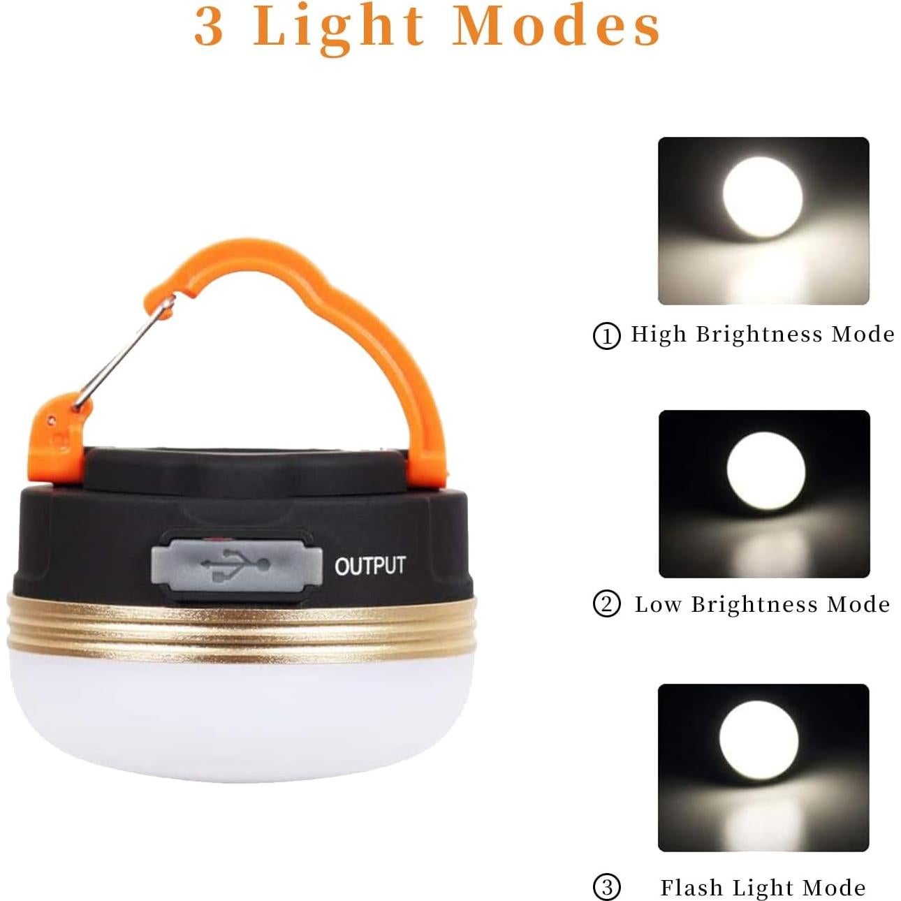 Linterna de Camping LED RKDTX CP002 300LM Recargable IP65