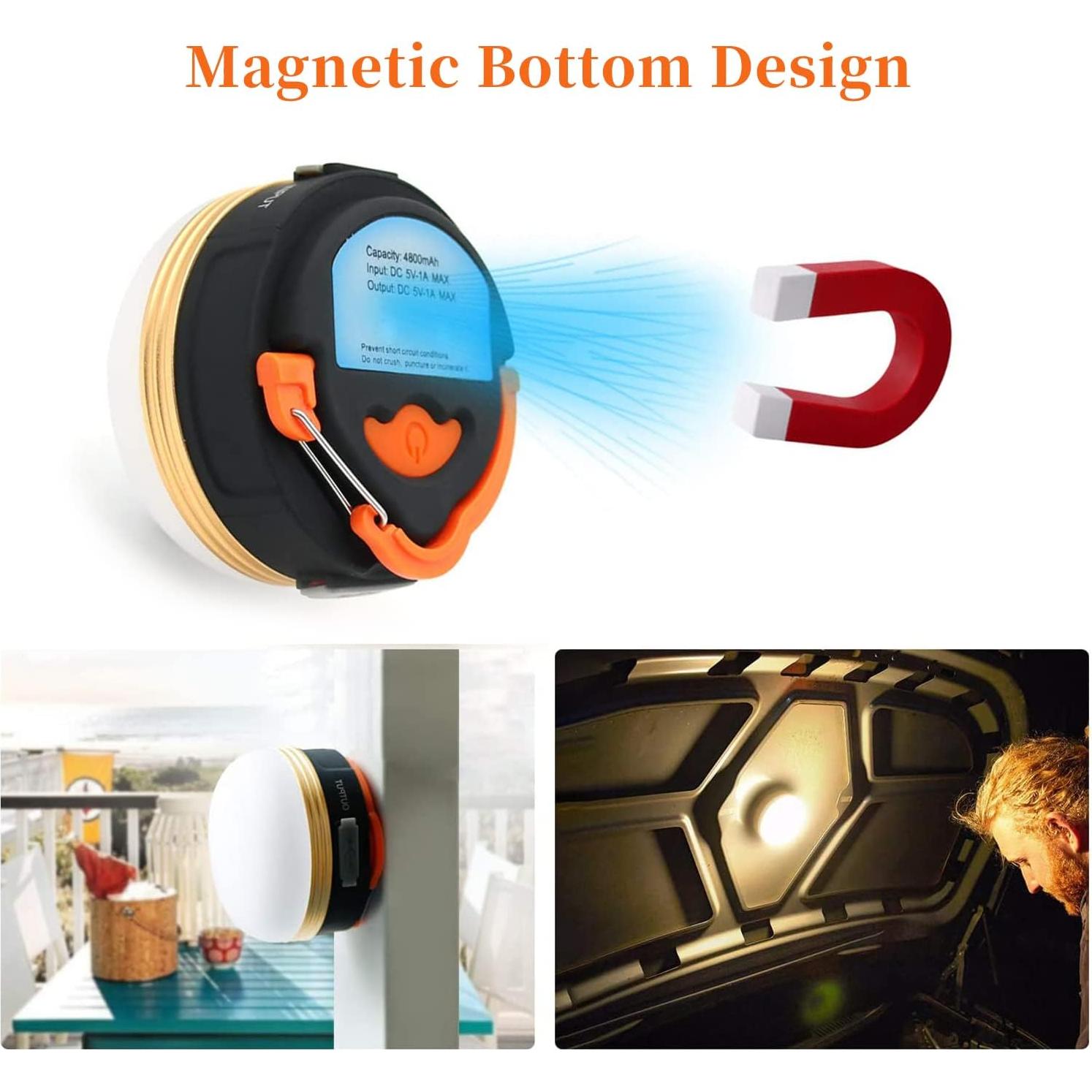 Linterna de Camping LED RKDTX CP002 300LM Recargable IP65