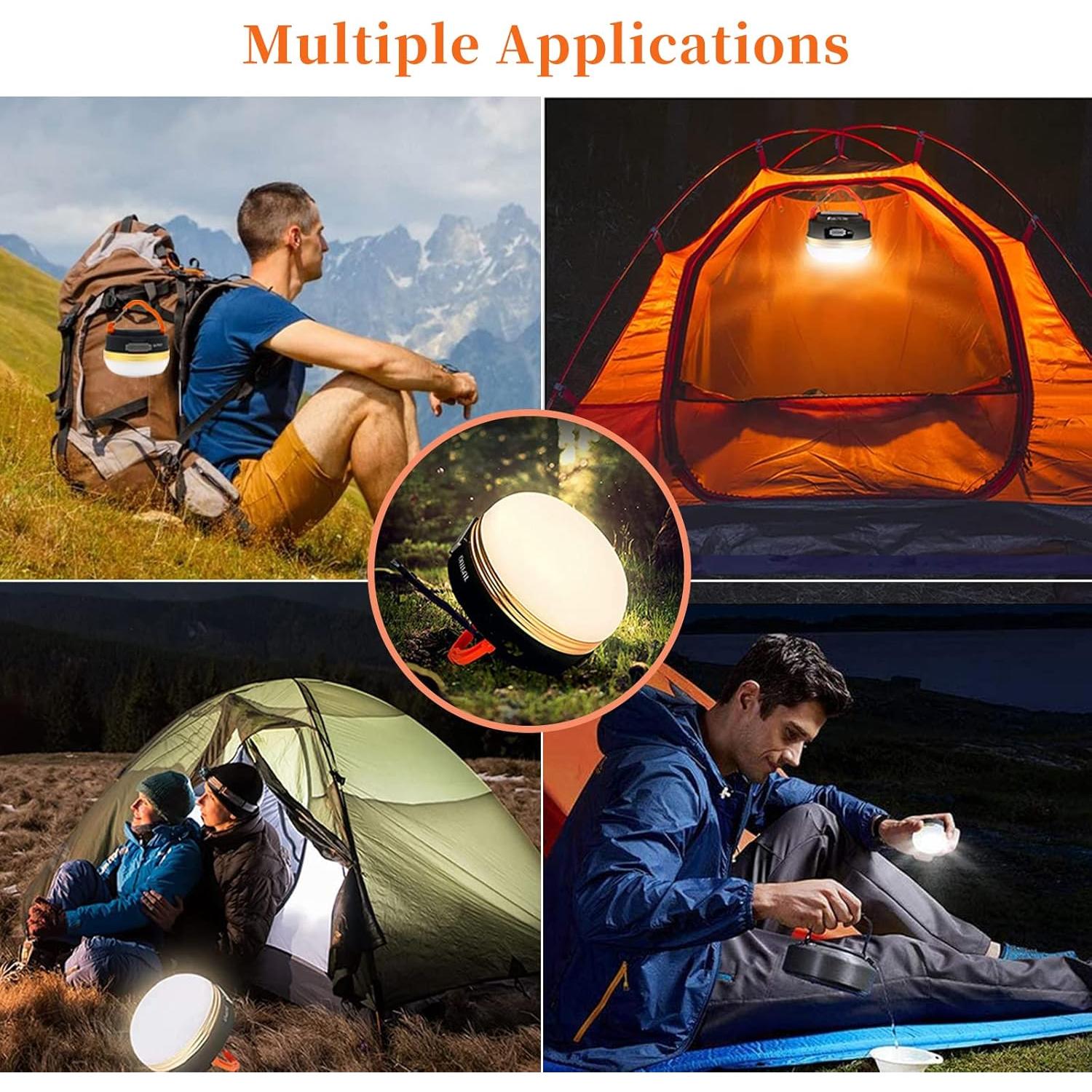 Linterna de Camping LED RKDTX CP002 300LM Recargable IP65