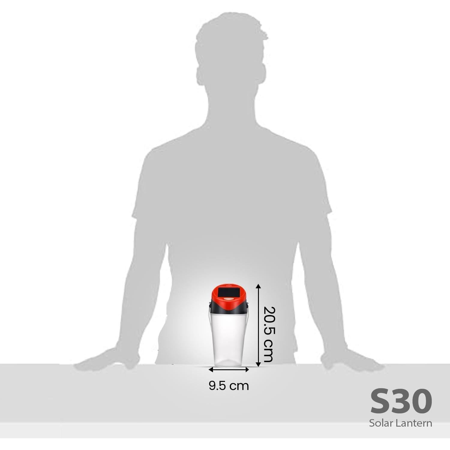 Linterna Solar d.light S30 LED 12h Brillo Ajustable Camping