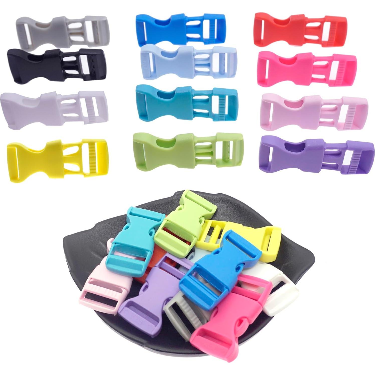 Hebilla de liberación lateral 5/8" POM para paracord - 24 piezas