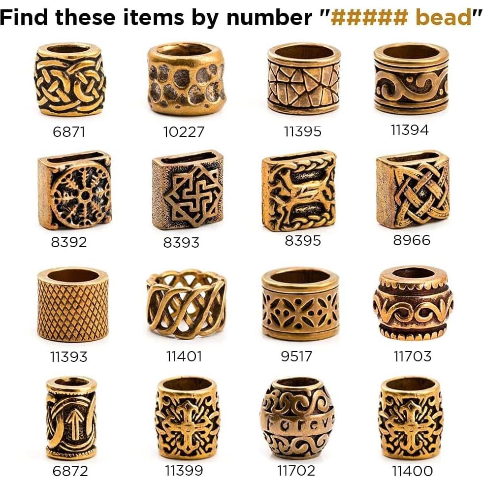 Cuenta de Latón para Paracord Buen Trabajador Trenzado 6872-1