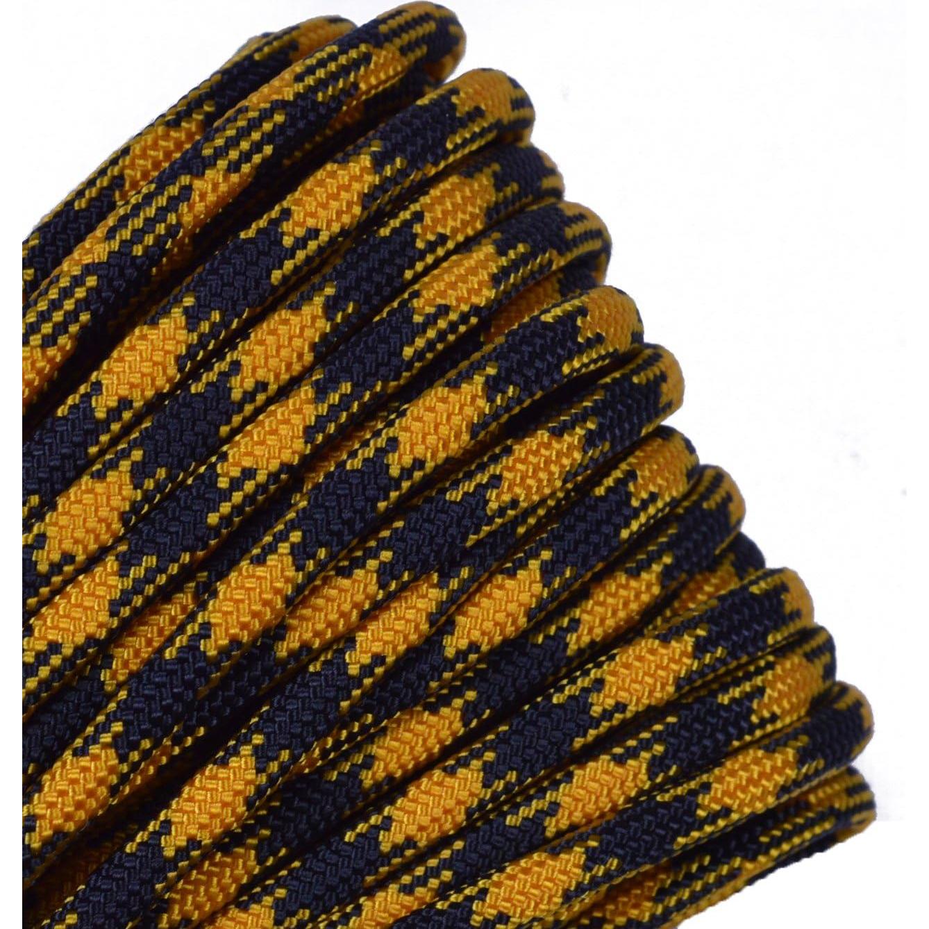Paracord 550 Bored Paracord 15.24m Goldenrod y Negro
