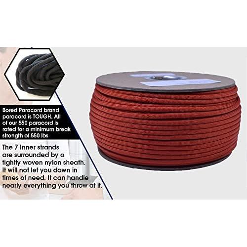 Paracord 550 Bored Paracord 15.24m Goldenrod y Negro