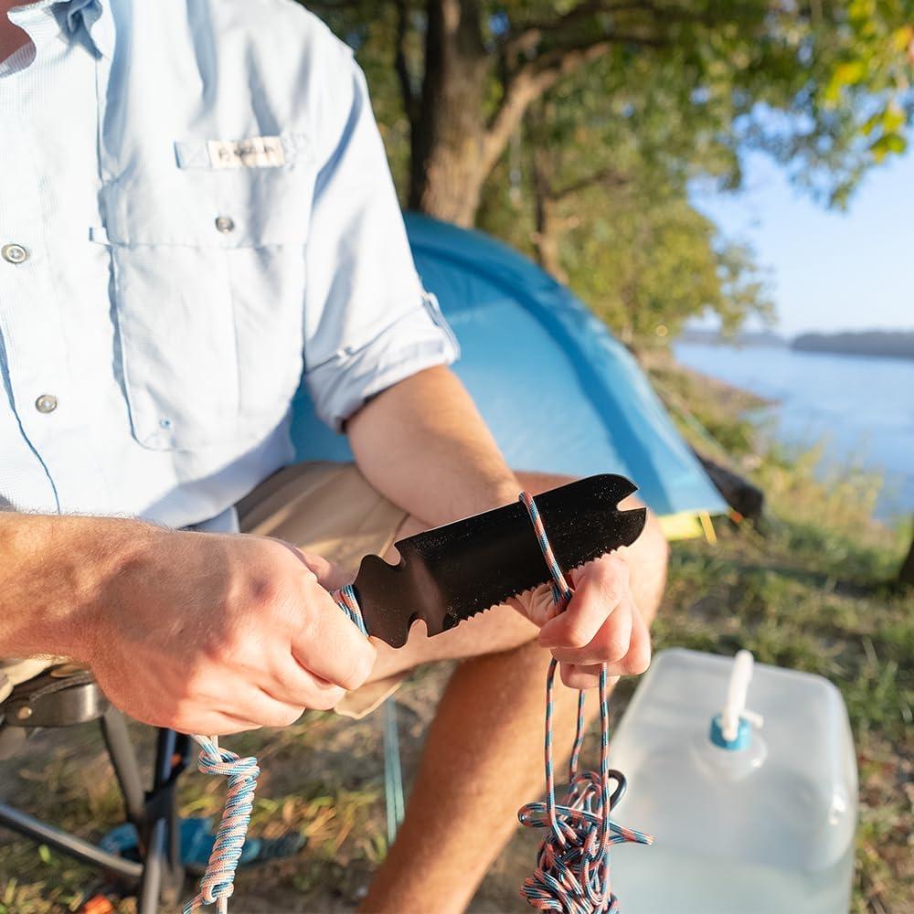 Paracord UST ParaTinder 30.48 m con yesca Naranja/Gris