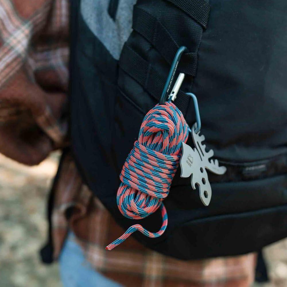 Paracord UST ParaTinder 30.48 m con yesca Naranja/Gris