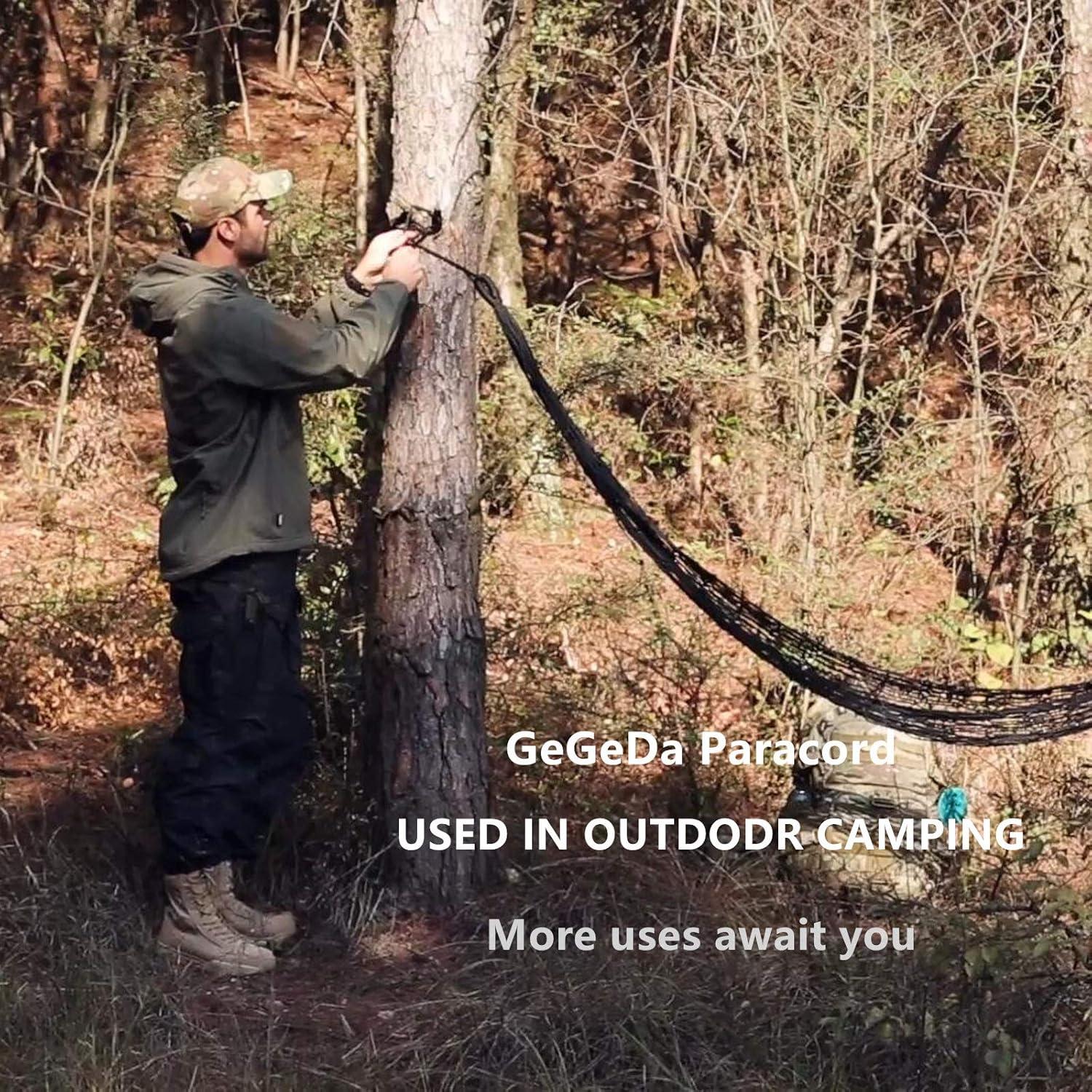 Cuerda Paracord 9 Núcleos 550 GeGeDa 30.48m Turquesa