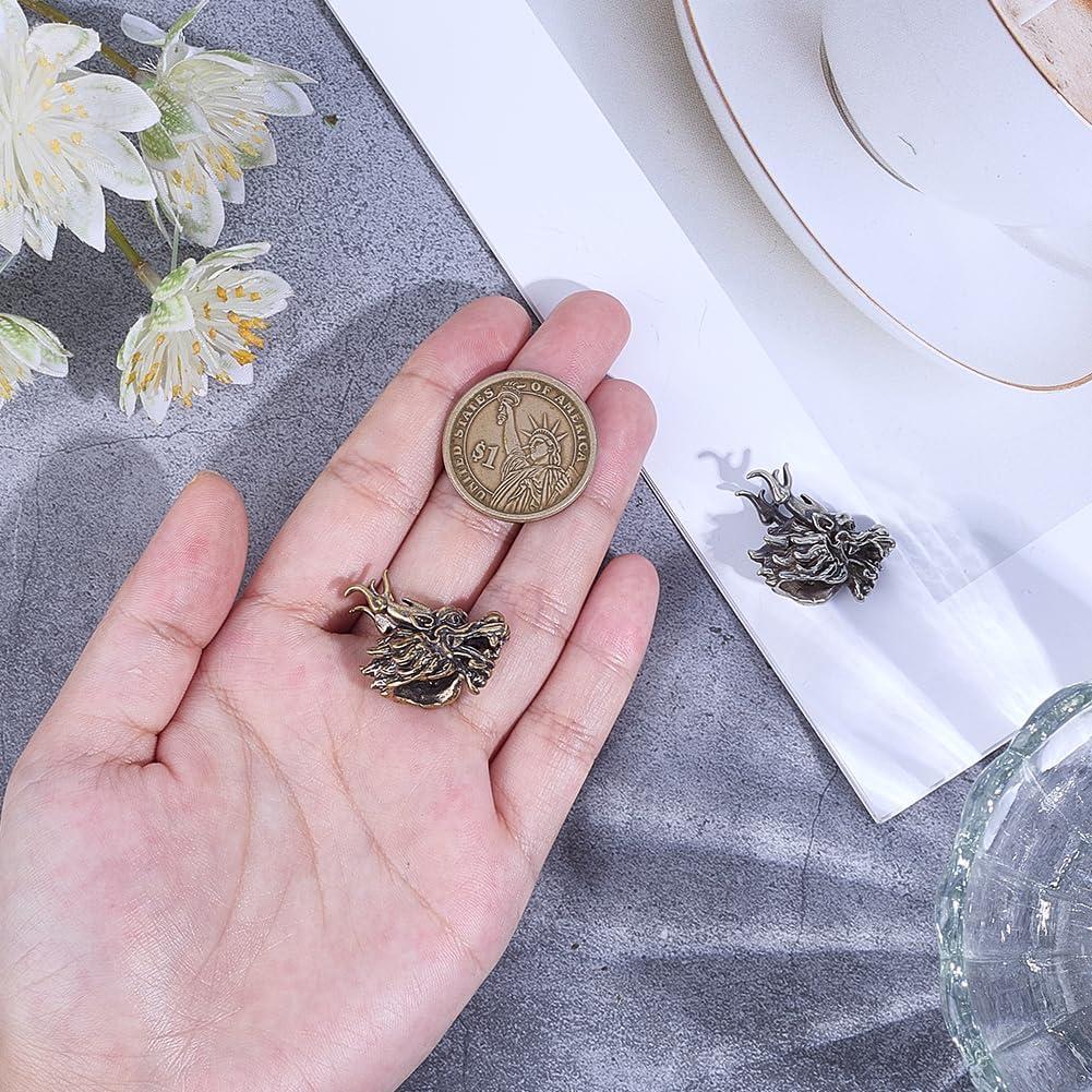 Perlas de Paracord OLYCRAFT 2 Pcs Cabeza de Dragón 26mm