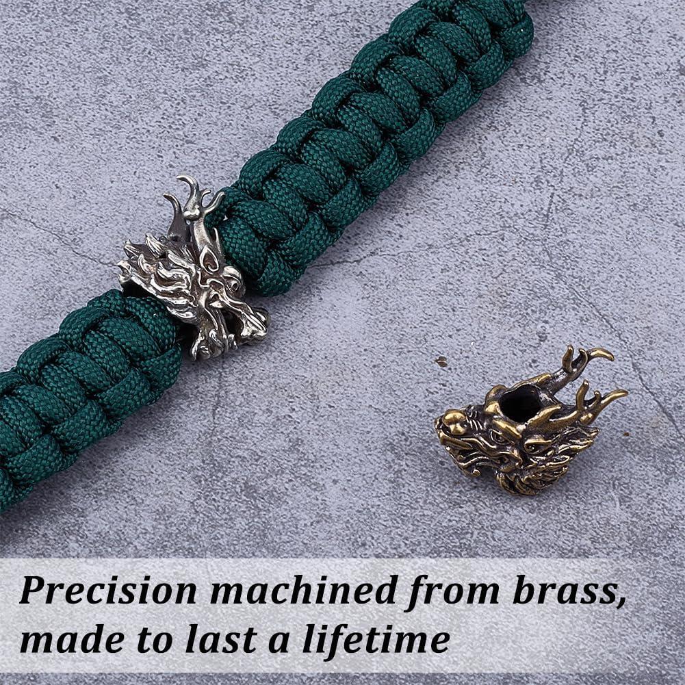 Perlas de Paracord OLYCRAFT 2 Pcs Cabeza de Dragón 26mm