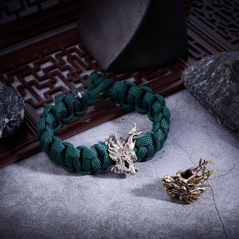 Perlas de Paracord OLYCRAFT 2 Pcs Cabeza de Dragón 26mm