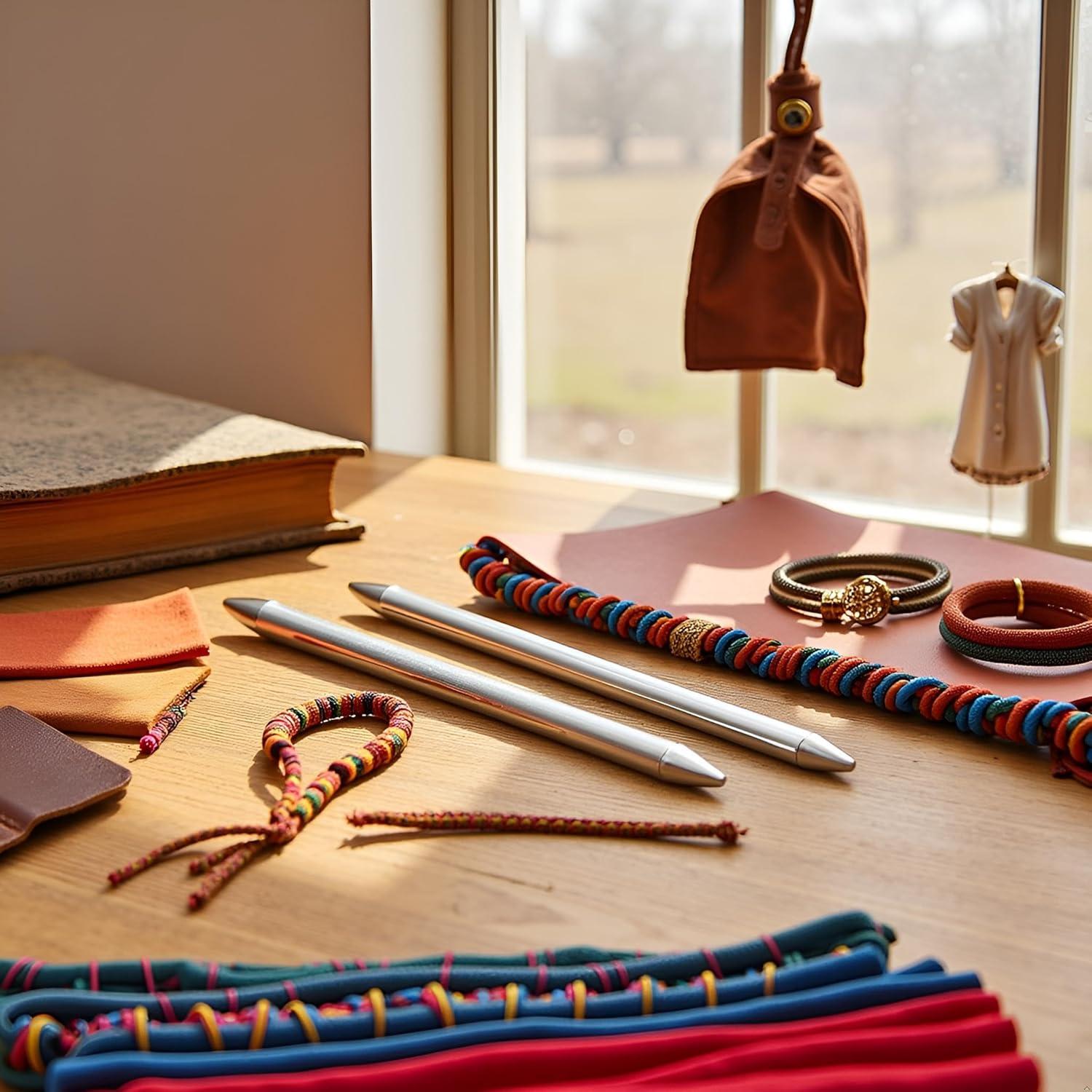 Juego de 2 Agujas de Coser PurYupearl para Paracord 550