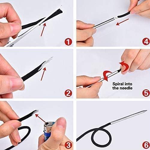 Juego de 2 Agujas de Coser PurYupearl para Paracord 550