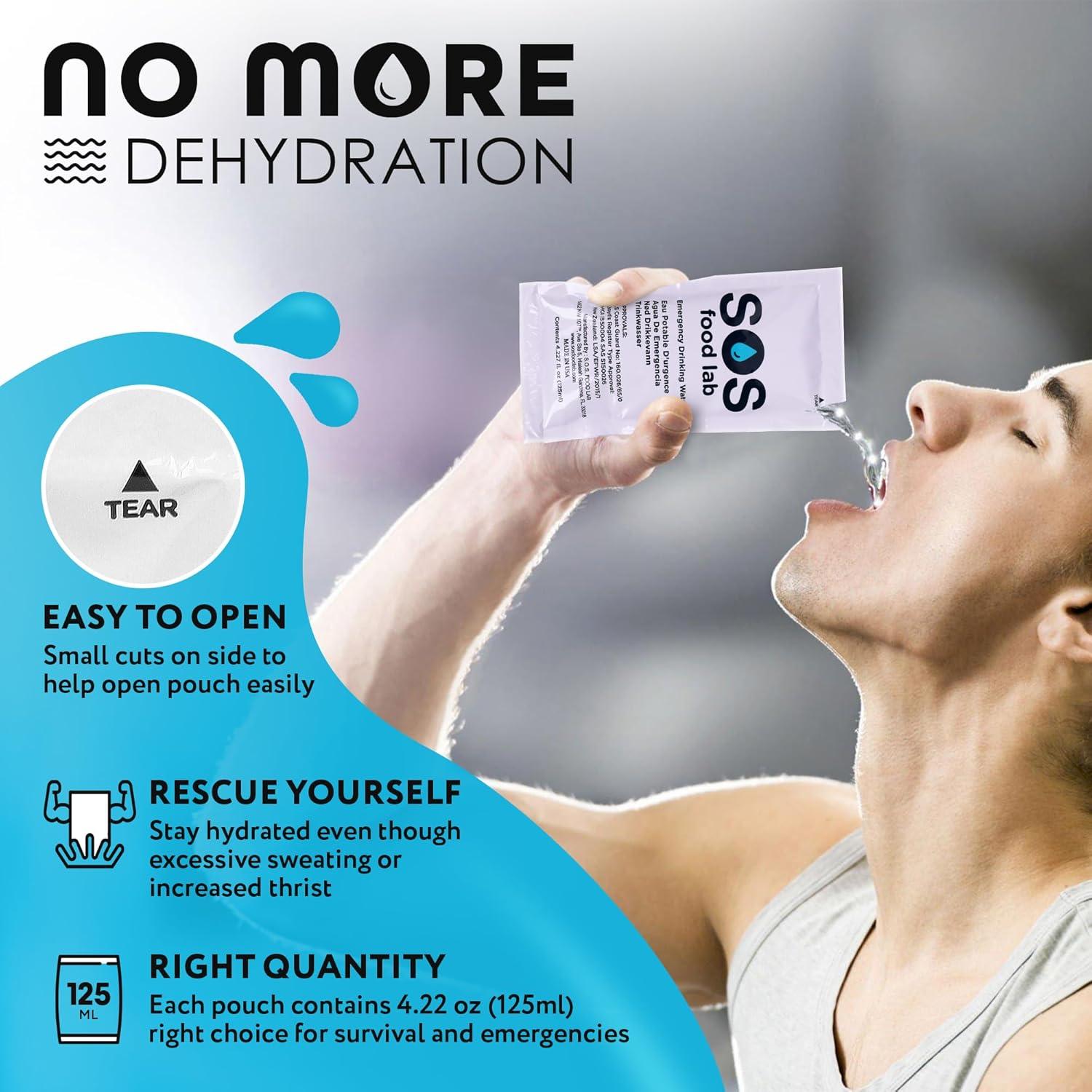 Agua Potable de Emergencia S.O.S - 62 Sachets de 125 ml
