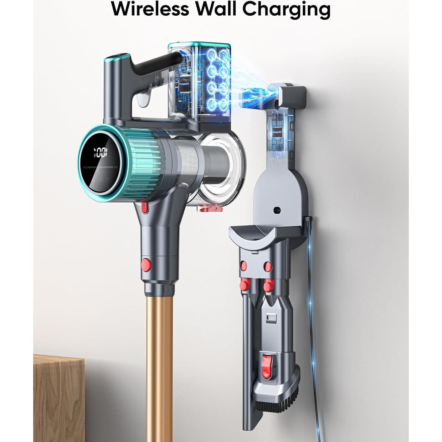 Aspiradora Inalámbrica Powerffy Hero 10, 600W, 60 Min, HEPA