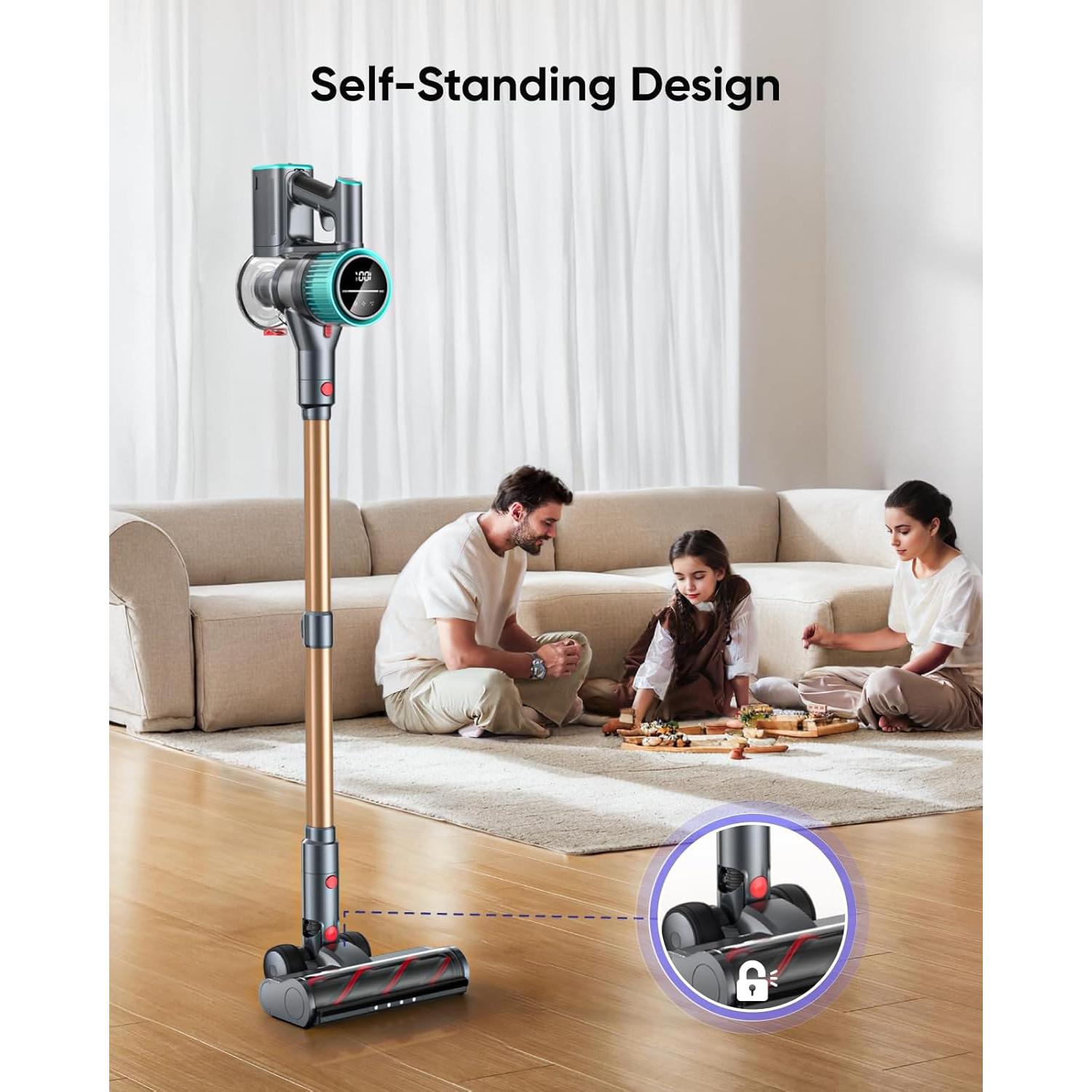 Aspiradora Inalámbrica Powerffy Hero 10, 600W, 60 Min, HEPA