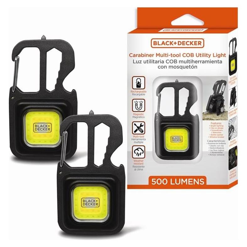 Linterna Multi-Herramienta BLACK+DECKER 500 Lúmenes Paquete de 2