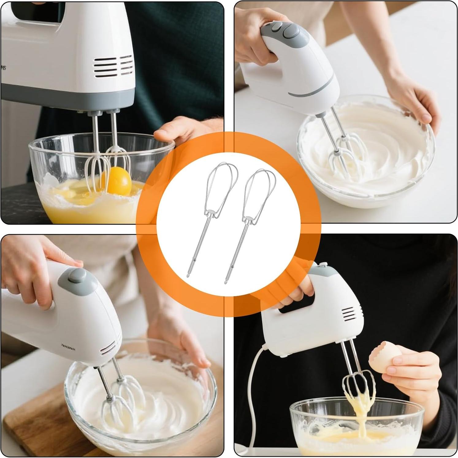 Accesorios de Batidora de Mano Gyinere 2 Pcs Acero Inoxidable