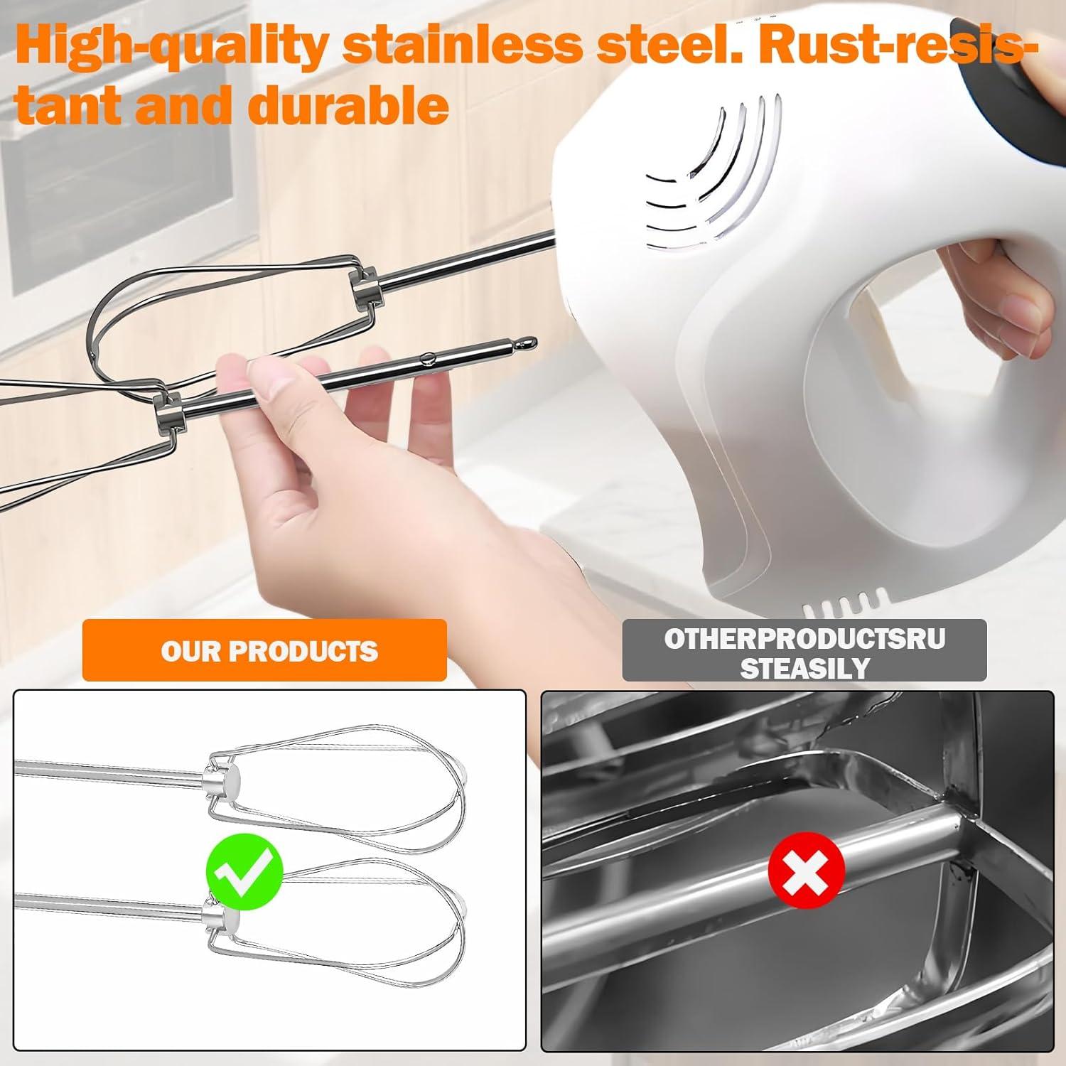 Accesorios de Batidora de Mano Gyinere 2 Pcs Acero Inoxidable