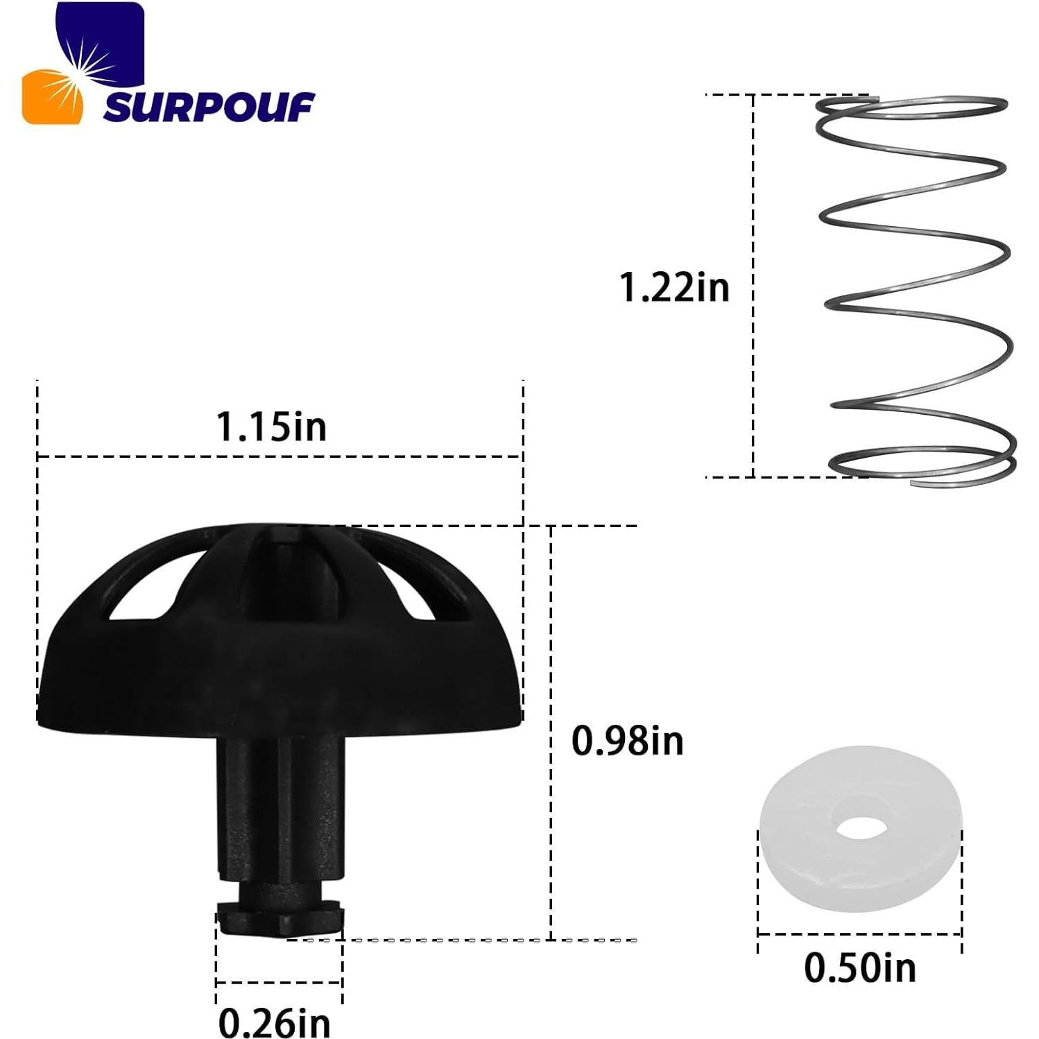 Kit de Tapones de Resorte para Cafetera Mr. Coffee y Black & Decker