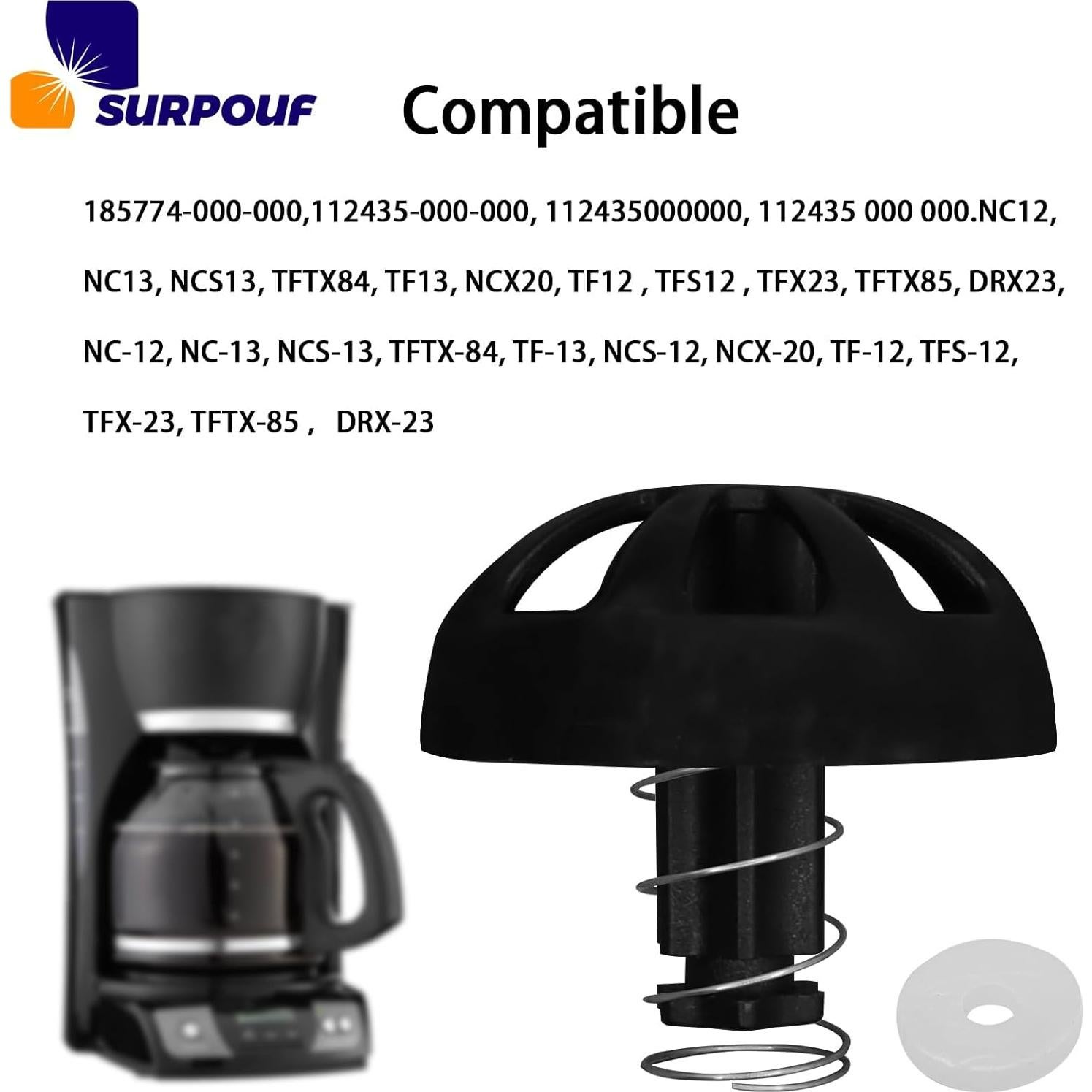 Kit de Tapones de Resorte para Cafetera Mr. Coffee y Black & Decker