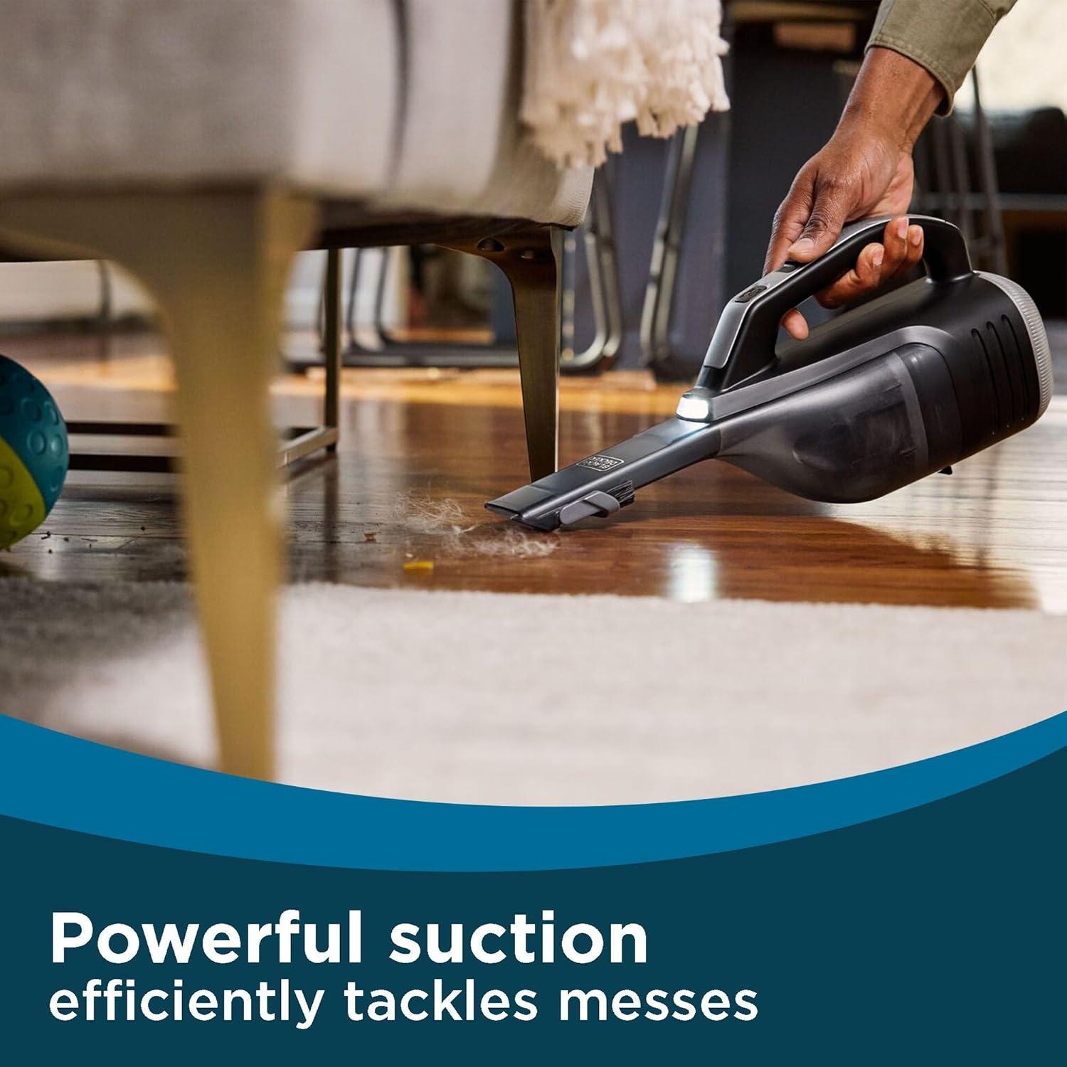 Aspiradora de Mano Inalámbrica BLACK+DECKER HLVD320B42 con Luz LED